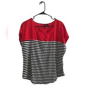 New Direction Stripes Blouse, XL